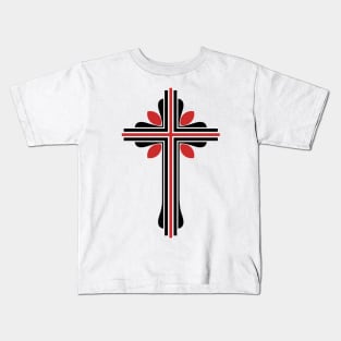 Cross of the Lord and Savior Jesus Christ, a symbol of crucifixion and salvation. Kids T-Shirt